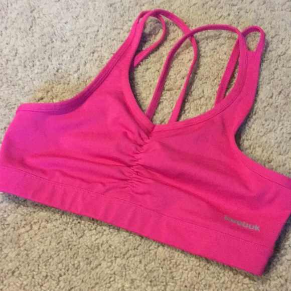 Reebok Pink Sports Bra - Picture 1 of 4